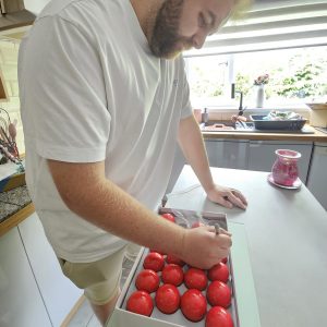 Jackson Page Signed Red Balls